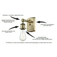 thumbnail image 2 of 516-1W-SG-G342-Innovations Lighting-Hadley - 1 Light Wall Sconce In Art Deco Style-9 Inches Tall and 4.5 Inches Wide-Satin Gold Finish-Clear Glass, 2 of 7