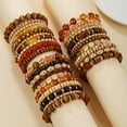 thumbnail image 3 of AEXTO Bohemian Natural Stone Beaded Bracelets for Women Men Stackable Stretch Beads Bracelet Set with Charm and Tassel Multilayered Elastic Gemstone Bracelets Summer Beach Boho Jewelry Gift for Women, 3 of 8