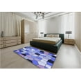 thumbnail image 5 of Ahgly Company Machine Washable Indoor Rectangle Transitional Jeans Blue Area Rugs, 8' x 10', 5 of 7