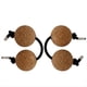 thumbnail image 1 of 2 Pares de Cocteleras de Corcho Kashaka Shaker Asalato Ball Instrument Instrumento de Percusión Bolas Africanas Clásicas para Música, 1 of 5