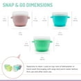 thumbnail image 3 of Melii Snap & Go Pods (2oz, 6 pcs + 4oz, 4pcs + 6oz, 4pcs) for Babies, Toddlers and Adults, 3 of 8