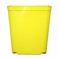 thumbnail image 1 of Square Orchid Pot - 6 Pack (5.5 Inch Jumbo, Yellow), 1 of 2