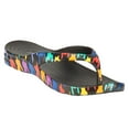 thumbnail image 1 of Men's Loudmouth Flip Flops Razzle Dazzle Black Size 13, 1 of 6
