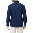thumbnail image 5 of sogami Men's Denim Shirts Long Sleeve Casual Button Down Shirt with Pocket, 5 of 7