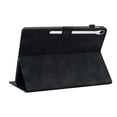 thumbnail image 4 of Case for Samsung Galaxy Tab S9/S8/S7, Flower Pattern PU Leather Multi-Angle Viewing Stand Shockproof Flip Case with Card Slot, Magnetic Clasp, Pencil Slot, for Galaxy Tab S9/S8/S7, Black, 4 of 11