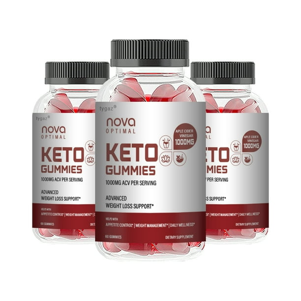 (3 Pack) Nova Optimal Keto - Nova Optimal Keto ACV Gummies - Walmart.com
