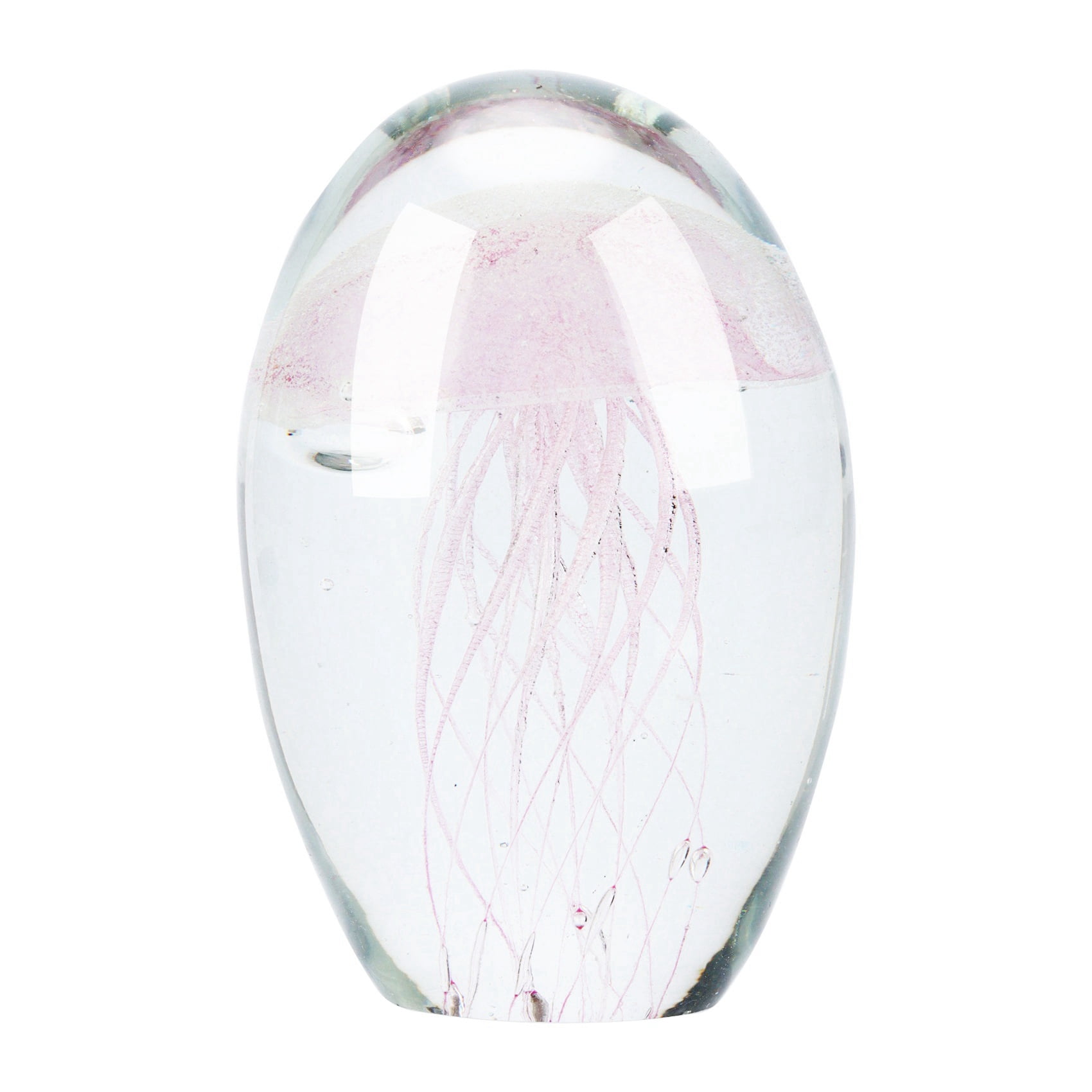 Handmade Jellyfish Paperweight Art Hand Blown Glass Animals Figurine Home Gifts 