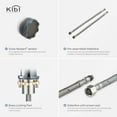 thumbnail image 4 of Kibi Circular Single Handle Bathroom Vessel Sink Faucet with Pop Up Drain, 4 of 4