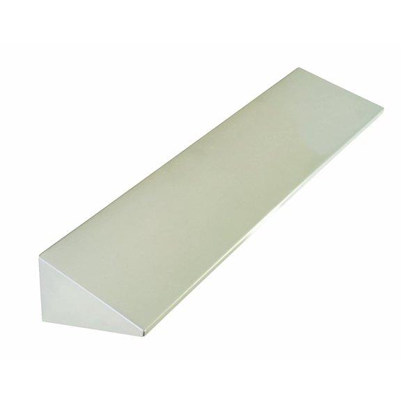 Bradley 755-018000 Stainless Steel Surface Mount Shelf with Integral End Brackets, 18" Length x 5" Depth