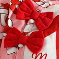 thumbnail image 5 of HCNTES Baby Girl Christmas Outfit Romper Pants Set Fall Winter Clothes First Christmas Outfits(G162-Red,0-3 Months), 5 of 9