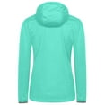 thumbnail image 3 of Little Donkey Andy Women's Lightweight Hooded Softshell Jacket for Running Travel Hiking, Windproof, Water Repellent Ice Green Size M, 3 of 6