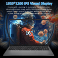 thumbnail image 2 of Auusda Ordinateur Portable Professionnel 16 Pouces, Windows 11 Pro, Processeur Intel Core i3 1000NG4, 16 Go de RAM DDR4, SSD de 1 To, Rétroéclairage, Lecteur d'Empreintes Digitales, Caméra Web, Argent, 2 of 9