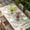 beige, variant on Eucalyptus Leaves Floral Table Cloths for 3 Foot Rectangle Tables, Spring Botanical Flowers Vines Patio Waterproof Elastic Fitted Tablecloths, Washable Rectangular Table Cover for Camping
