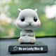 thumbnail image 3 of Estatuilla creativa de decoración de coche en movimiento de animales en miniatura, 3 of 3