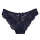 thumbnail image 2 of Gibobby ropa interior Ropa interior con volantes de encaje hueco en la cintura de mujer Íntimos cómodos y sexys bajos(Azul marino, XL), 2 of 4