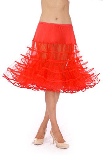 R/P Net Skirt Rockabilly Tutu Retro Underskirt 50s Swing Vintage Petticoat Fancy 