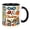 Black, variant on OADUKQ Rock Climbing Mug, 11oz Ceramic Cup with Imitation Rock Climbing, Rock Climbers and Bouldering Enthusiasts, White