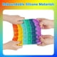 thumbnail image 5 of Push Bubble Fidget Sensory Toy Rainbow Color Silicone Anti-stress Toy for Kids Adults, 5 of 5