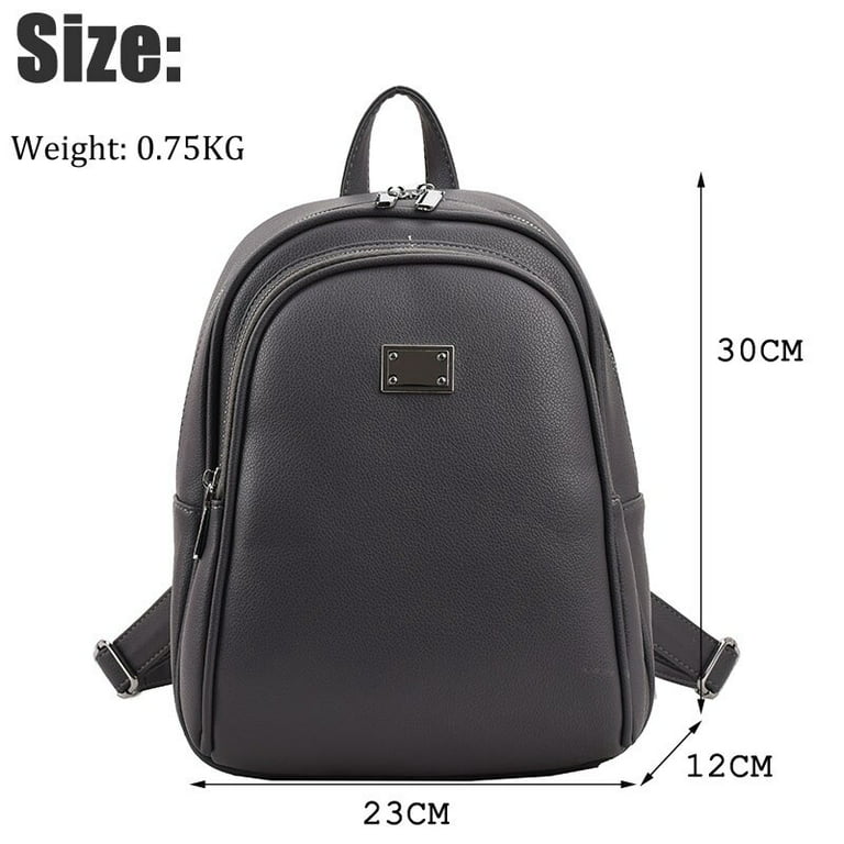 New Fashion Men Leather Backpack Black School Bags For Teenager