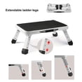 thumbnail image 6 of Lightweight Metal Step Ladder Stool with Folding Design Easy to Store Transport Perfect for Kitchen Bathroom Use, 6 of 8