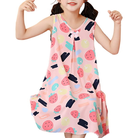 JoyHoop Girls Nightgowns Cute Princess Sleepwear Sleeve Pajamas Nightie Dress