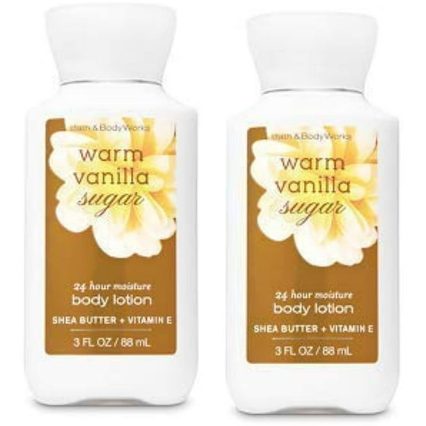 Bath and Body Works 2 Pack 24 Hour Moisture Warm Vanilla Sugar Travel