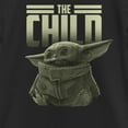 thumbnail image 2 of Girl's Star Wars: The Mandalorian The Child Text  Graphic Tee Black X Small, 2 of 4