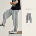 thumbnail image 2 of Odeerbi 3-14 Years Toddler Boys Ice Silk Sweatpants Summer Workout Athletic Sports Jogger Pants Casual Loose Ankle Joggers, 2 of 5