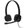thumbnail image 1 of Auriculares estéreo analógicos Logitech H151 de 3,5 mm con micrófono Boom, 1 of 4