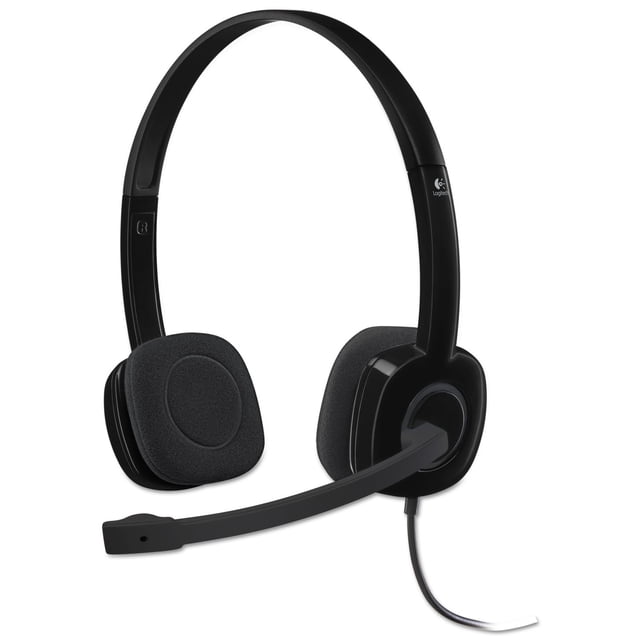 Auriculares estéreo analógicos Logitech H151 de 3,5 mm con micrófono Boom