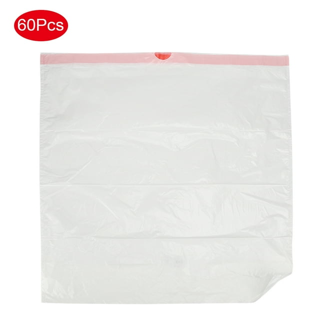 Bolsa de basura desechable, 60 piezas de cocina doméstica, bolsa de basura gruesa, bolsa de basura de alta capacidad