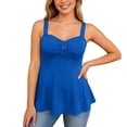 thumbnail image 2 of Peplum Tops for Women 2026 Summer Sleeveless Shirts Sweetheart Neck Flowy Tank Tops Dressy Casual Blouse, 2 of 7