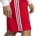 thumbnail image 4 of adidas Men's Essentials Single Jersey 3-Stripes Shorts, Black/White, 4 of 5