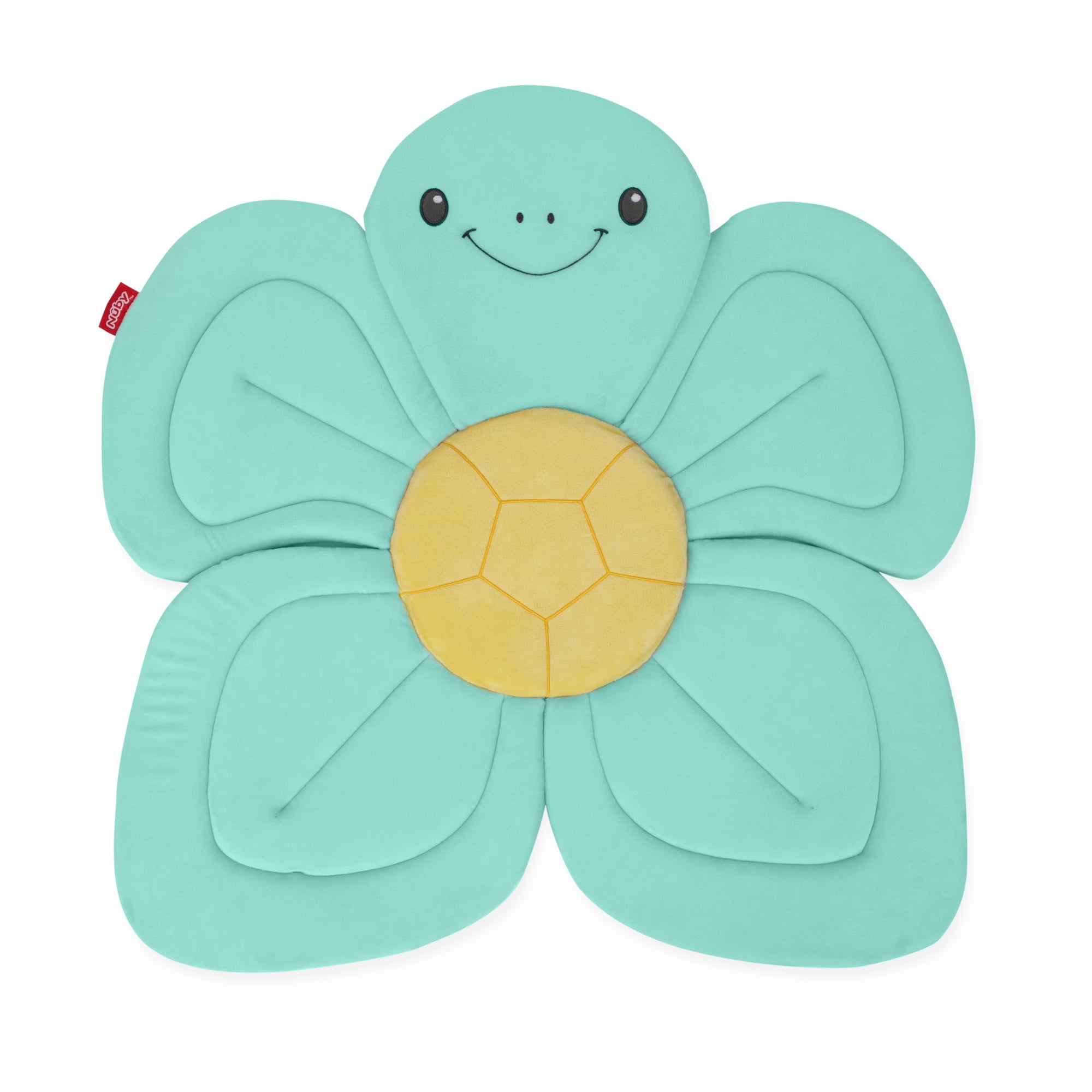 Nuby Turtle Baby Bath Cushion for Bathtub or Sink, Turquoise