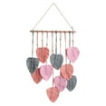 thumbnail image 2 of Boho Chic Decor Macrame Wall Decor Woven Macrame Wall Hanging Boho Wall Decor Wall Tapestry for Bedroom Custom Tapestry Wall Hanging Home Decor Tapestry Hangers Leaf Feather Wall Art Decorations A, 2 of 9