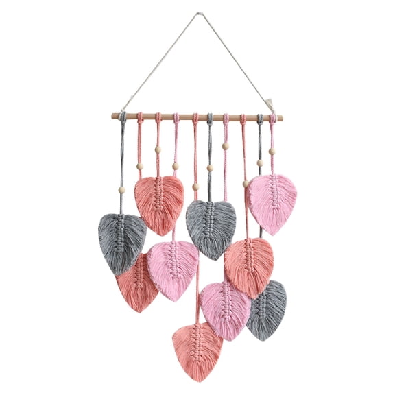 Nanoei Macrame Wall Hanging Boho Home Decor, Woven Tapestry for Living Room Bedroom, Handmade Cotton Rope Art Wedding Decoration Multicolor