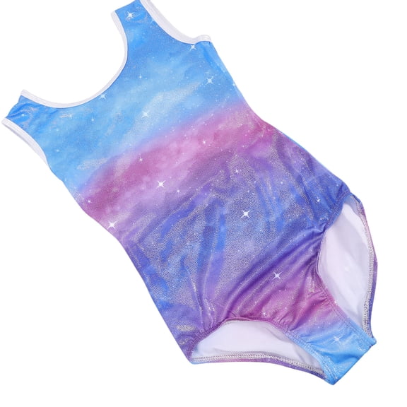 HONMEET Girls Gymnastics Leotard Sleeveless Round Neckline For Gymnastics Training Quick-Drying 1 Piece