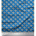 thumbnail image 1 of Soimoi Cotton Jersey Fabric Artistic Floral Print Sewing Fabric Yard 58 Inch Wide, 1 of 1