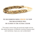 thumbnail image 4 of DIGUAN 2 Strands Synthetic Hair Braided Headband Classic Chunky Plaited Braids Elastic Stretch Hairpiece Women Girl Beauty accessory, 54g Boho (Highlighted B), 4 of 4