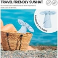 thumbnail image 5 of Sun Hats for Women UV Protection Wide Brim 2 in 1 Zip-Off Visor Summer Beach Hat Womens Packable Golf Hat, 5 of 6