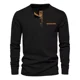 thumbnail image 4 of Camisa Henley De Pana De Casual, Playera Delgada De Manga La, 4 of 8