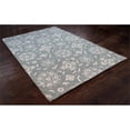 thumbnail image 2 of Bashian 60x90" Hand-Tufted Transitional Wool Area Rug in Teal, 2 of 5