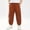 Brown, variant on DJDLJWCJ Boys Cargo Pants 3-13 Multi-Pockets Lightweight School Uniform Pants Elastic Waist Baggy Pants Brown Size 10