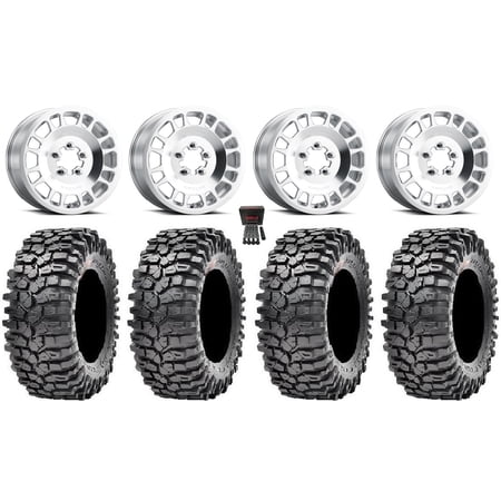 Method 412 15×6 Wheels Raw (5+1) 32 Roxxzilla Tires Polaris RZR Turbo R & Pro R Ranger 1500 Xpedition
