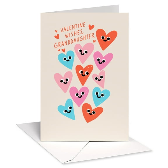 American Greetings Valentine's Day Card for Granddaughter (Stack of Hearts)