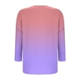 thumbnail image 4 of Delliss Womens' Gradient Fashion Tees Casual Crew Neck Long Sleeve T-Shirt Top S-2XL, 4 of 5