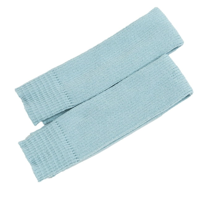 Wosthever 1 par de calentadores de piernas para mujer calcetines de pila de apariencia exquisita Suministros térmicos Azul agua profunda