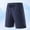 (Casual 74)Navy, variant on Mens Big & Tall Shorts Fashion Breeches Summer Casual Solid-color Sports Running Ice-silk Pocket Drawstring Short Pants Plus Size