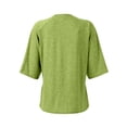 thumbnail image 5 of Post Shoulder Surgery Shirts for Women Drain Pockets Mastectomy Tops Short Sleeve Velcro Closure Chemotherapy Essentials 2026 Light Green XL, 5 of 9