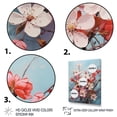 thumbnail image 3 of Designart "Pink Apple Blossom composition IV" Floral Floater Framed Wall Art Living Room, 3 of 7